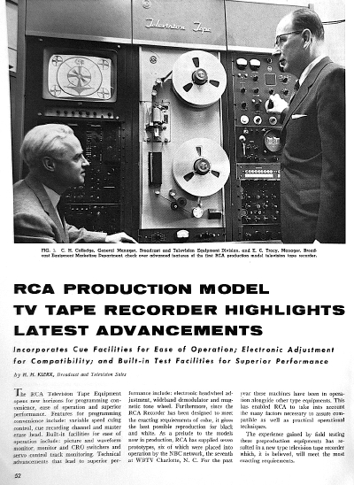 RCA Production Recorders